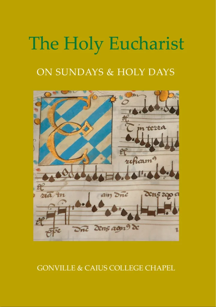 Gonville & Caius College Cambridge - Chapel Order of Service Printing